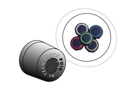 Piese moto - Spare nylon caps PUIG 9034P argintiu