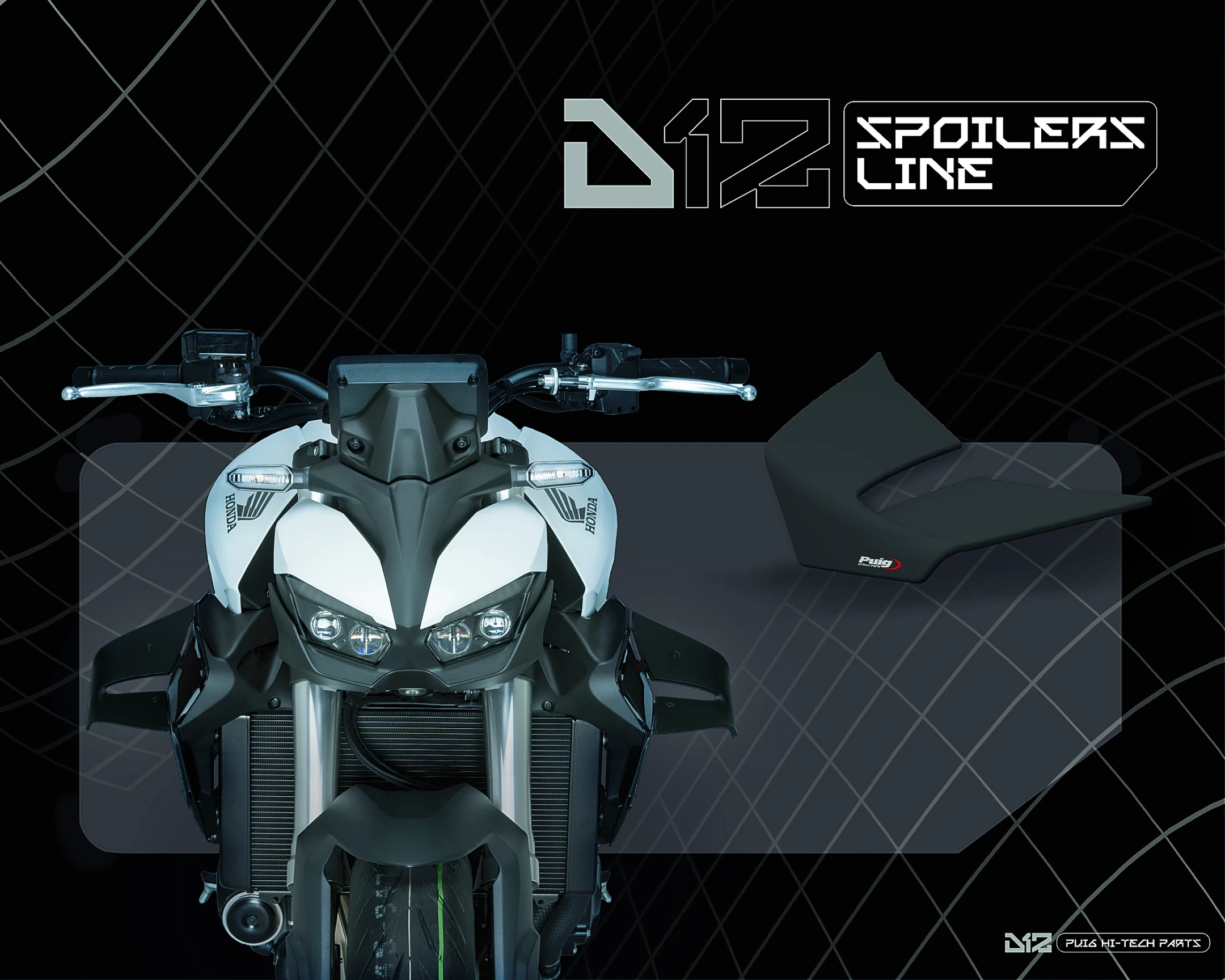 Spoilers PUIG D12 22901N Negru [2]