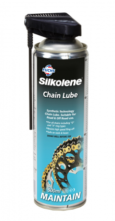 Piese moto - Spray de lubrifiat lantul SILKOLENE CHAIN LUBE SPRAY 601398605 0,5 l