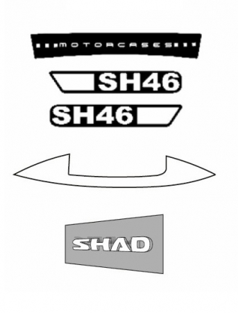 Spare parts SHAD - Stickers SHAD for SH46