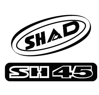 Spare parts SHAD - Stickers SHAD Rosu for SH45