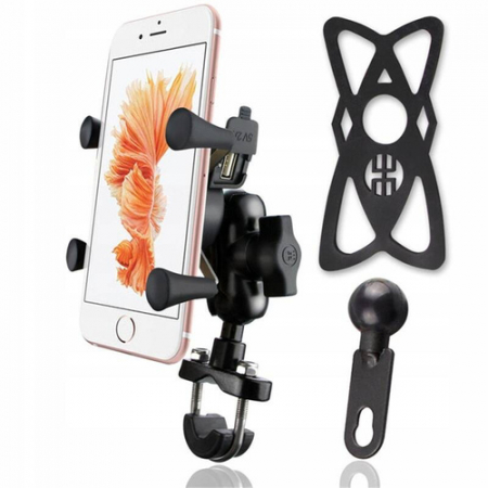 Suport de telefon FreedConn MC7HR cu incarcare USB [3]