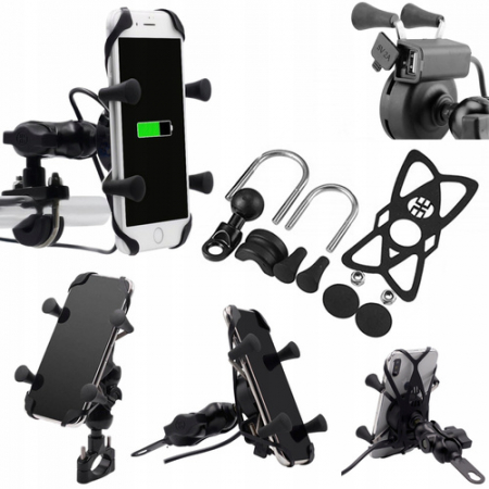 Suport de telefon FreedConn MC7HR cu incarcare USB [8]