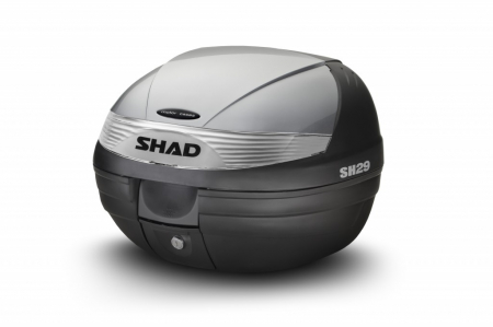 Piese moto - Top case cu capac colorat SHAD SH29 Argintiu