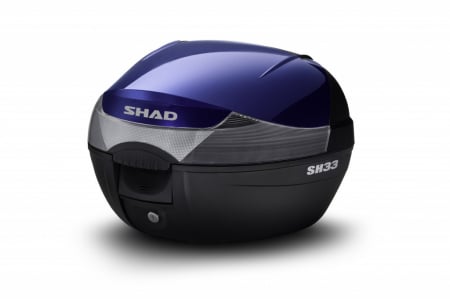 Piese moto - Top case cu capac colorat SHAD SH33 Albastru