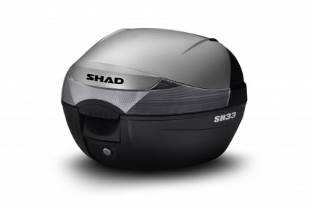 Piese moto - Top case cu capac colorat SHAD SH33 New titanium