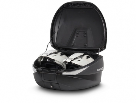 Top case cu capac colorat SHAD SH58X New titanium with PREMIUM lock [1]