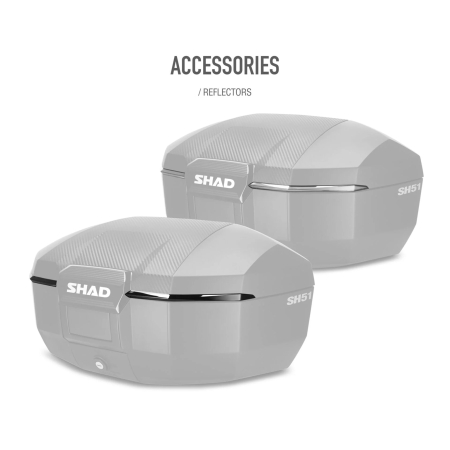 Top case SHAD SH51 D0B51106 Carbon [6]