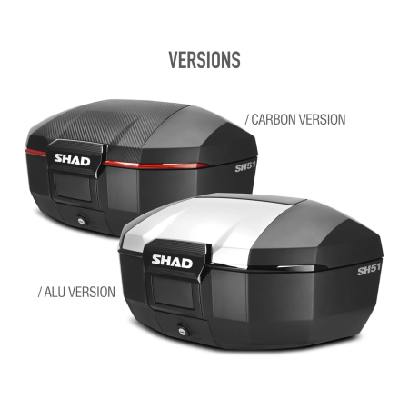 Top case SHAD SH51 D0B51106 Carbon [2]