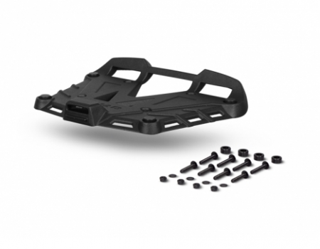PENTRU MOTORUL TAU - Top case standard plate SHAD TERRA D1BTRPA2 aluminium, Negru