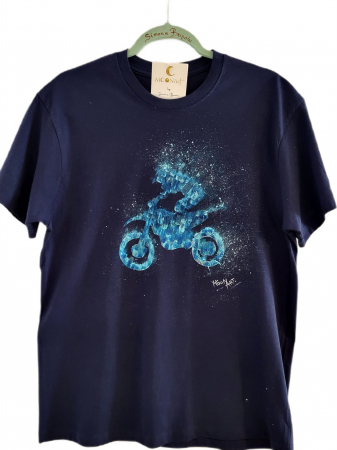 CASUAL - Tricou MOONArt Blue Transition Enduro