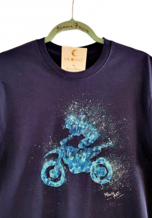 Tricou MOONArt Blue Transition Enduro [1]