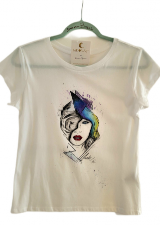 CASUAL - Tricou MOONArt Girl Enduro Abstract Lady