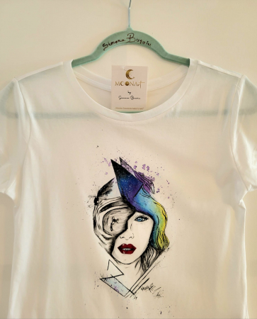 Tricou MOONArt Girl Enduro Abstract Lady [1]