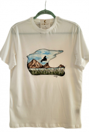 CASUAL - Tricou MOONArt Landscape Enduro Helmet