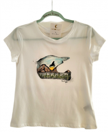CASUAL - Tricou MOONArt Landscape Enduro Helmet Lady