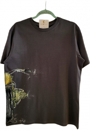CASUAL - Tricou MOONArt Moto Retro Minimal