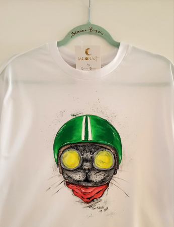Tricou MOONArt Retro Cat [1]