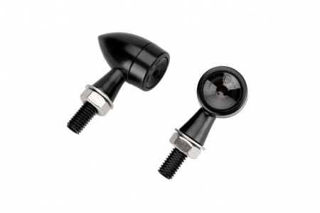 Piese moto - Turn light CUSTOMACCES FRONT&BACK STREET IC0006N Negru