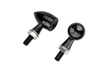 Piese moto - Turn light CUSTOMACCES FRONT STREET IC0005N Negru