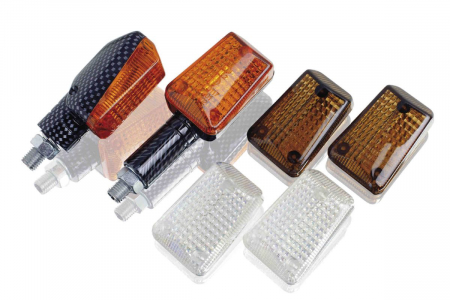 Piese moto - Turn signals PUIG MINI 4043C carbon look long, homologated