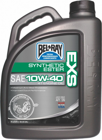 Piese moto - Ulei de motor Bel-Ray EXS FULL SYNTHETIC ESTER 4T 10W-40 4 l