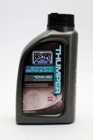 Piese moto - Ulei de motor Bel-Ray THUMPER RACING SYNTHETIC ESTER BLEND 4T 10W-40 1 l