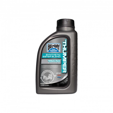 Piese moto - Ulei de motor Bel-Ray THUMPER RACING SYNTHETIC ESTER BLEND 4T 15W-50 1 l