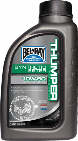 Piese moto - Ulei de motor Bel-Ray THUMPER RACING WORKS SYNTHETIC ESTER 4T 10W-60 1 l
