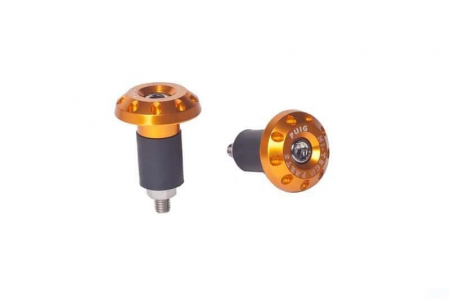 Piese moto - Universal bar ends PUIG RACE 6222O auriu D 13-18mm