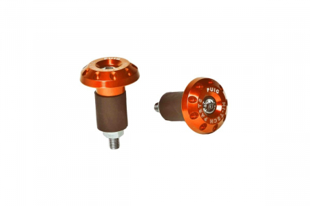Piese moto - Universal bar ends PUIG RACE 6222T portocaliu D 13-18mm