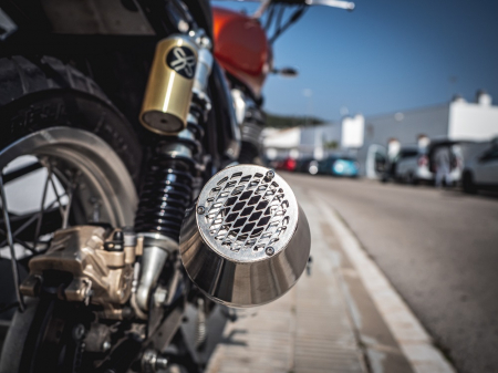 Piese moto - Universal silencer GPR ULTRACONE CAFÉ RACER CAFE.22.ULTRA Brushed Stainless steel without link pipe