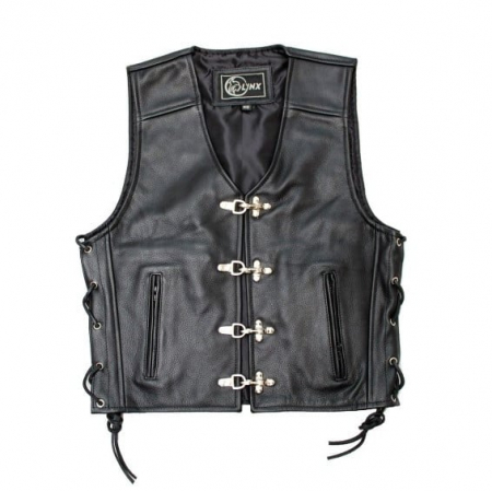 CASUAL - Vesta de piele moto Lynx Penta