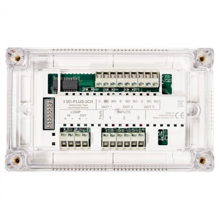 3 I/O - PLUS - 3 CHANNEL * Modul adresabil cu 3 intrari monitorizate si 3 iesiri cu releu [1]