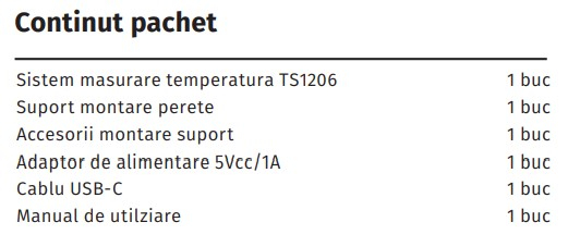 TS1206 * Terminal masurare temperatura non-contact, cu senzor imagine termica [5]