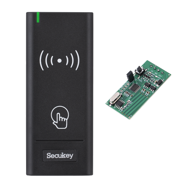 WR1-EM * Cititor RFID (EM 125 kHz) cu comunicatie wireless, pentru centralele de control acces ZKTeco [1]