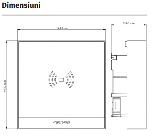 A01S *  Controler de acces IP pentru o usa bidirectionala cu cititor RFID dual EM 125KHz si Mifare/NFC 13.56MHz [2]