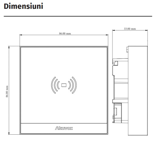 A03S * Controler de acces IP pentru o usa bidirectionala cu cititor RFID dual EM 125KHz, Mifare/NFC 13.56MHz si comunicatie BLE [3]