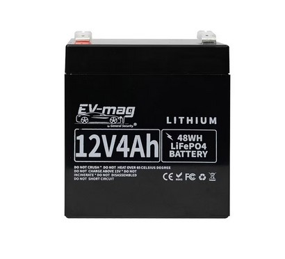 ACUMULATOR LiFePo4 12V4Ah * Acumulatori tehnologie LiFePO4 (Litiu fosfat de fier) [1]