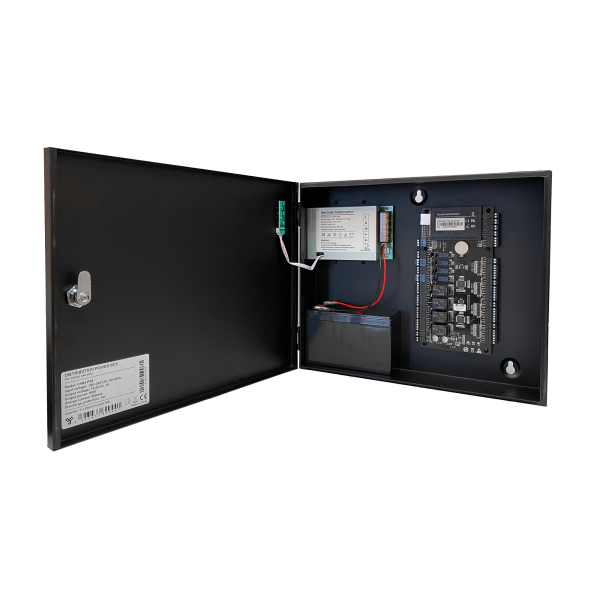 CAB4-PS5-gy * Cabinet multifunctional pentru centrale de control acces 12~14.1Vcc / 5A, backup, negru [4]