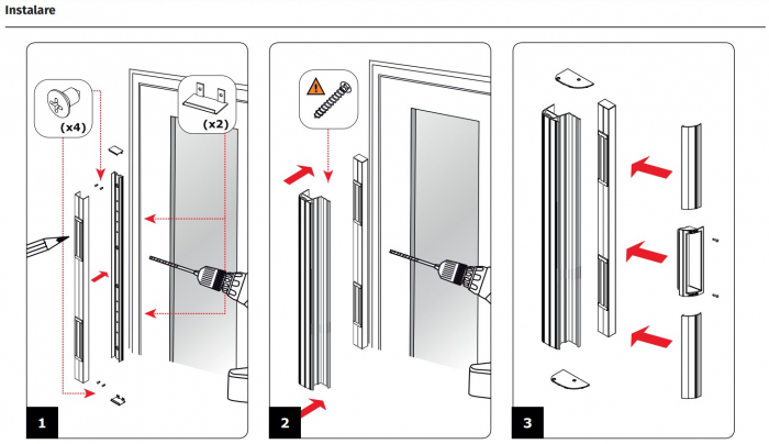 DORCAS-PF1-PROFAST * Kit de securizare usi cu doi electromagneti de 300kgf, pentru  usi cu deschidere la interior [6]