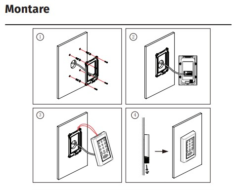 DT-AKP * Controler de acces cu PIN si cartele de proximitate RFID EM (125 kHz), cu taste tactile amestecate [7]