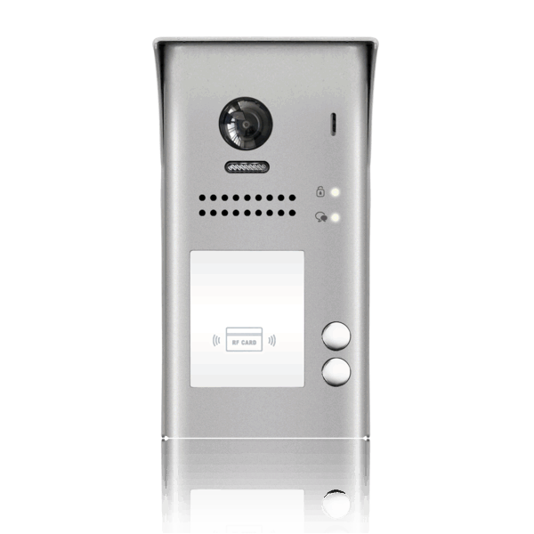 DT607-ID-S2(v2) * Panou video color de apel exterior, cu conexiune pe 2 fire, camera WIDE ANGLE 170°, pentru doi abonati, control acces [1]