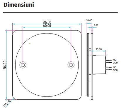 FBB-B-2-PE * Buton de iesire de dimensiune mare [4]