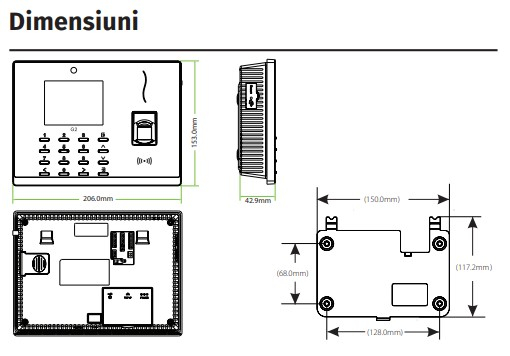 G2 * Terminal de pontaj si control acces identificare cu amprenta si RFID [5]