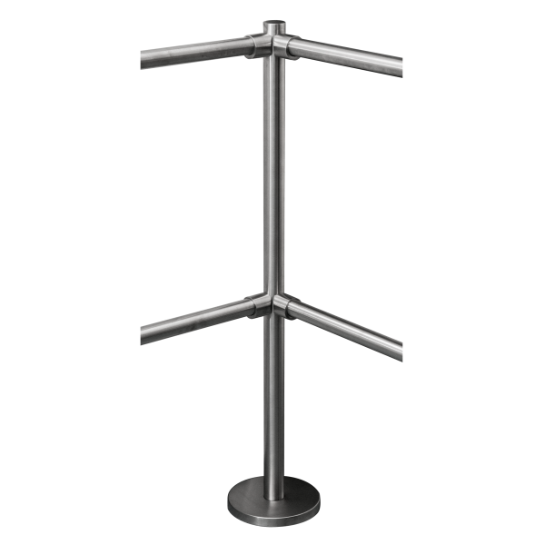 K-SO * Stalp intermediar de colt 90° din INOX , suport balustrade din INOX [1]
