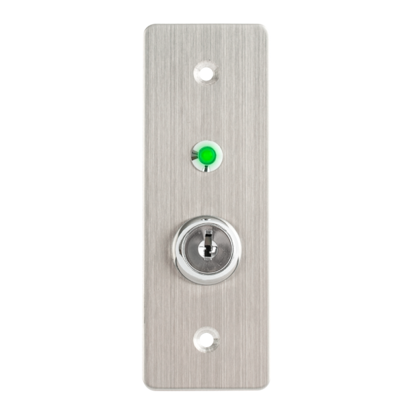 KY-C-SS-2-rdgn * Buton de iesire incastrat cu carcasa, cu cheie, cu led, tamper [2]