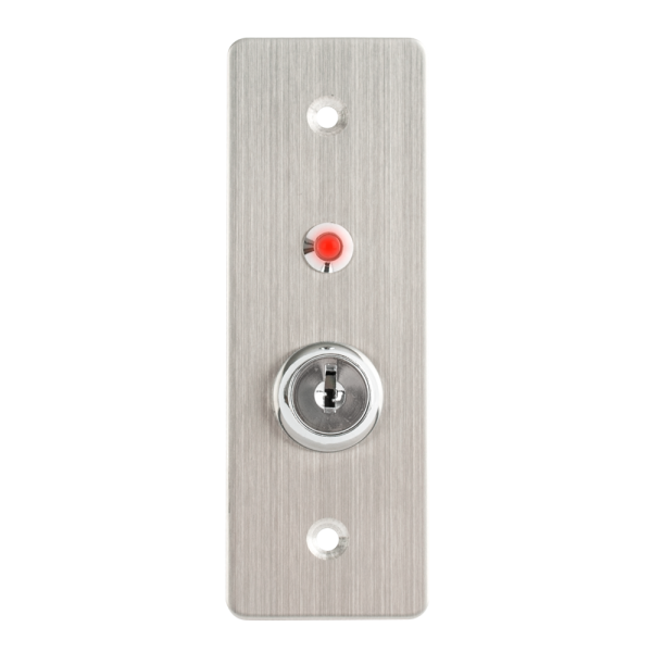 KY-C-SS-2-rdgn * Buton de iesire incastrat cu carcasa, cu cheie, cu led, tamper [3]