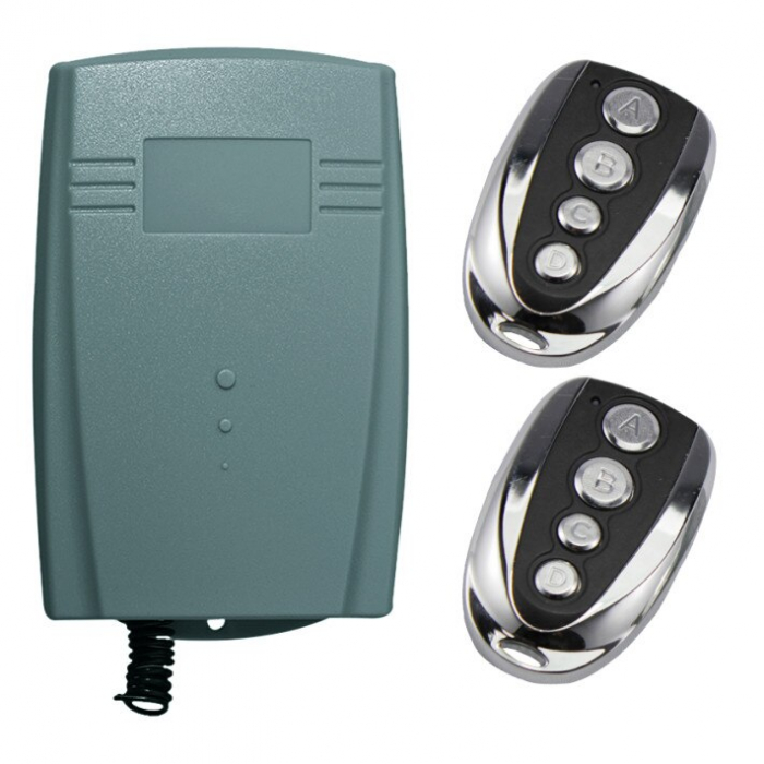 MDU KIT * Set modul radio de panica, doua canale, cod fix, include 2 telecomenzi [1]