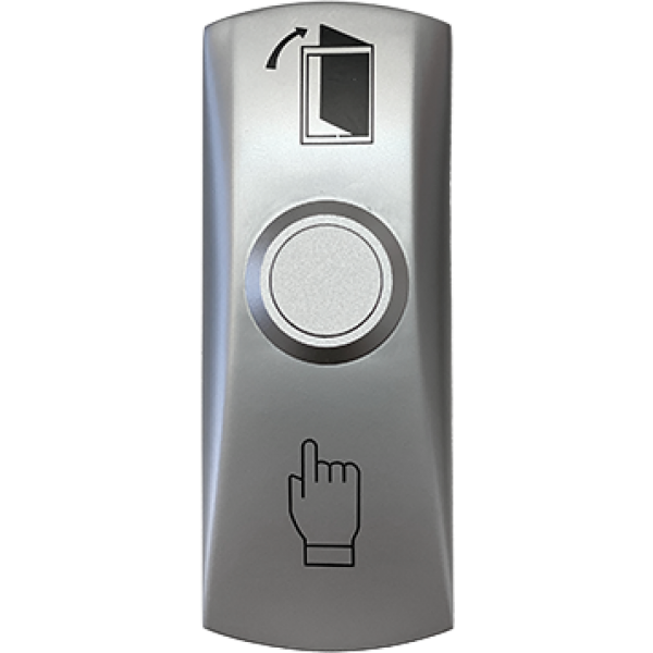 PBK-I-19-2(v2) * Buton de iesire de aluminiu plat, cu montare aplicata [1]